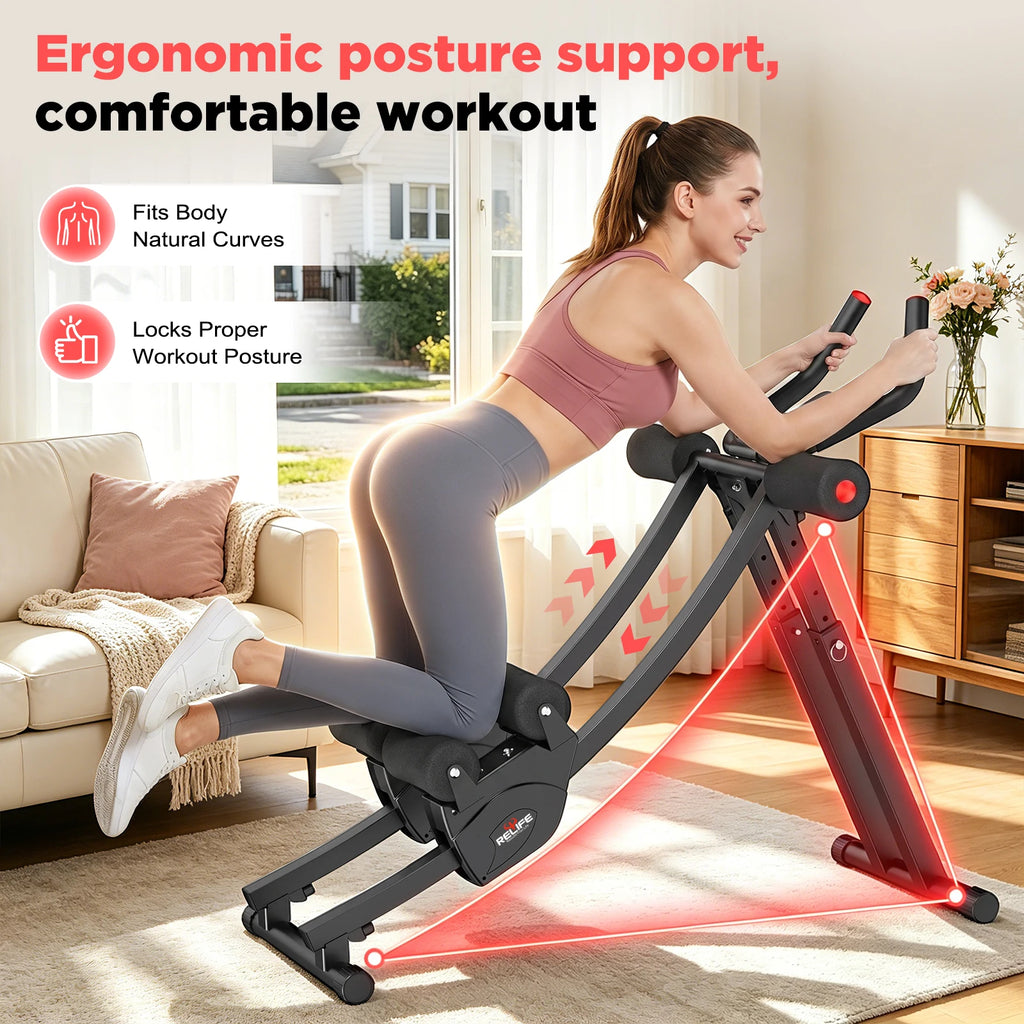Relife Sports Dual Split‑Track Ab Machine