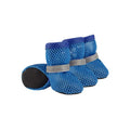 4pcs/set Fashion Breathable Dog Mesh Shoes Non-slip Reflective Dog Net Shoes Wear Resistant Hollow Out Dog Shoes Summer