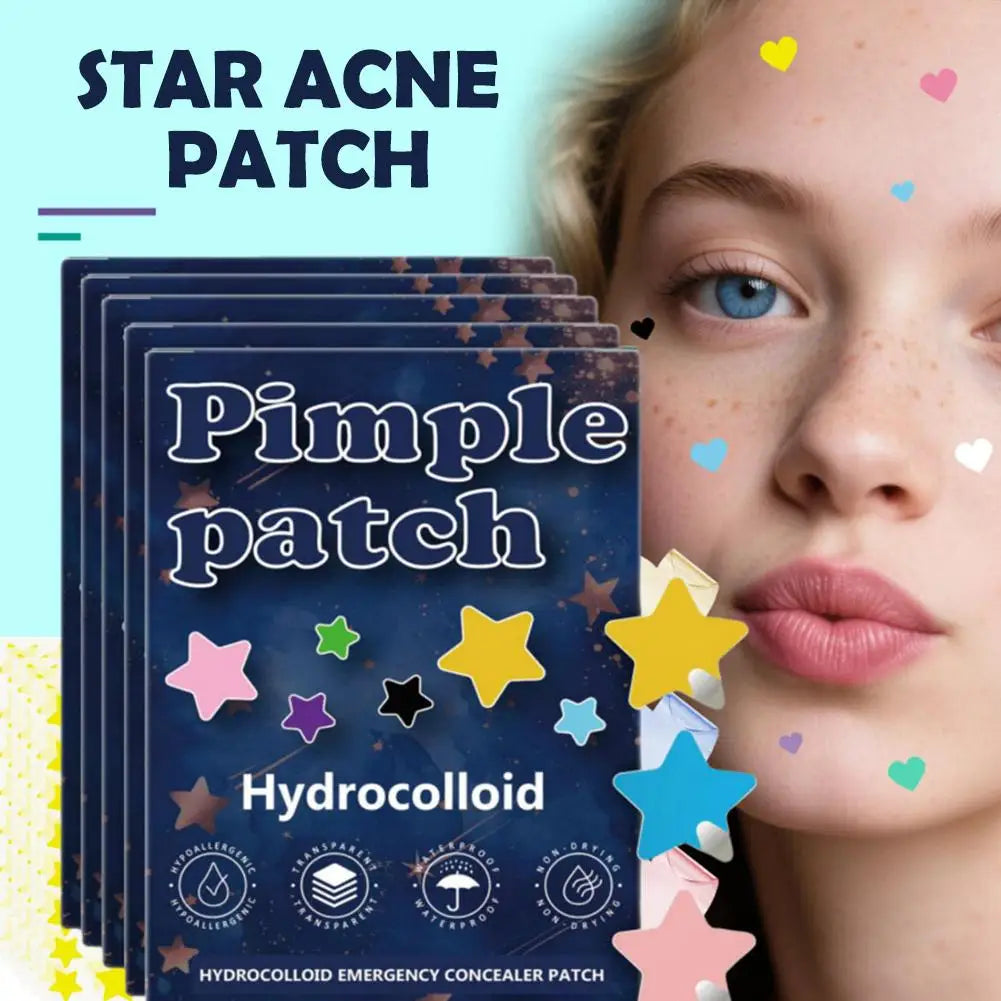 1400PCS New High-end Pimple Patch Acne Patches Set Colorful Star Shaped Acne Treatment Stickers Acne Dots Cover  For Skin Care