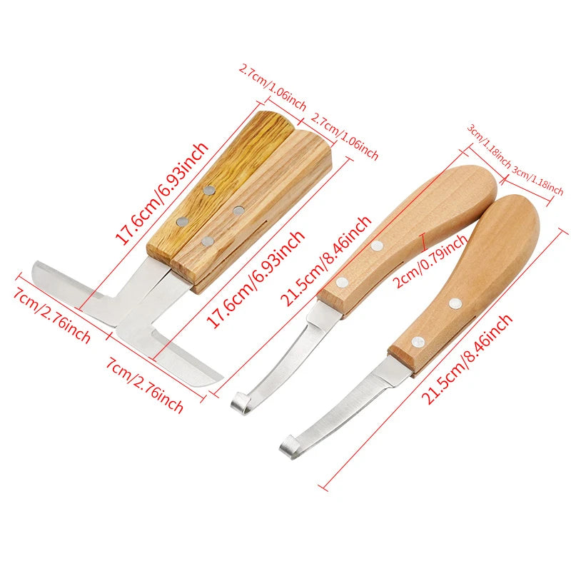 1Pcs Cattle Horses Hoof Cutter Goat Sheep Pig Livestock Hoof Knife Right/Left Hand Animal Foot Pruning Tools Veterinary Supplies