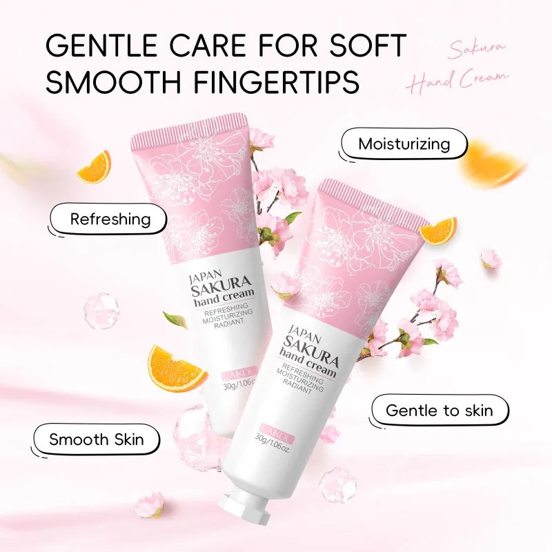 Sakura Nourishing Hand Cream Hands Moisturizing Anti-chapping Brightening Hydrating Hand Cream Hand Skin Care Products Wholesale