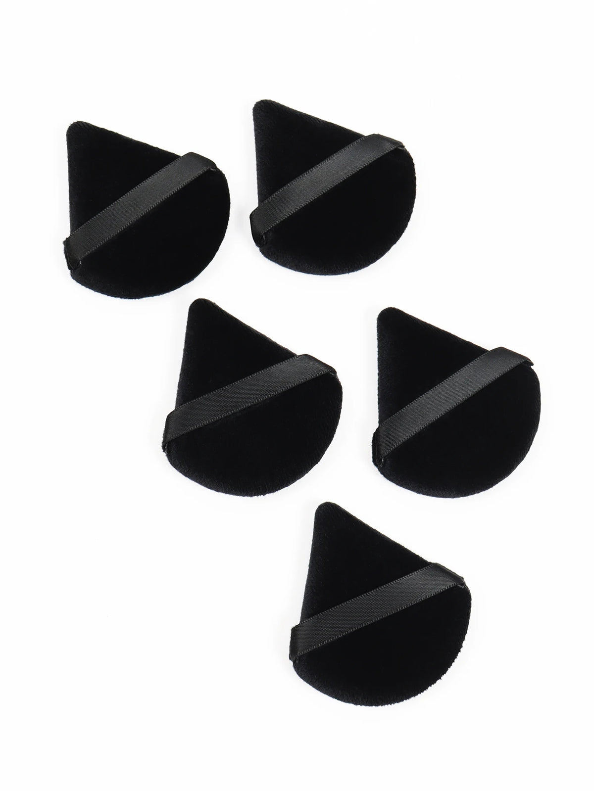 Black Triangle Powder Puff Facial Makeup Sponge Soft Velvet