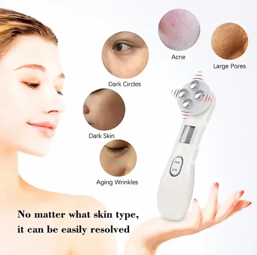 2026 Mini for Face Skin LED Rejuvenation Wand Face Skin Care Massage Beauty Device,Facial Beauty Massager Rechargeable