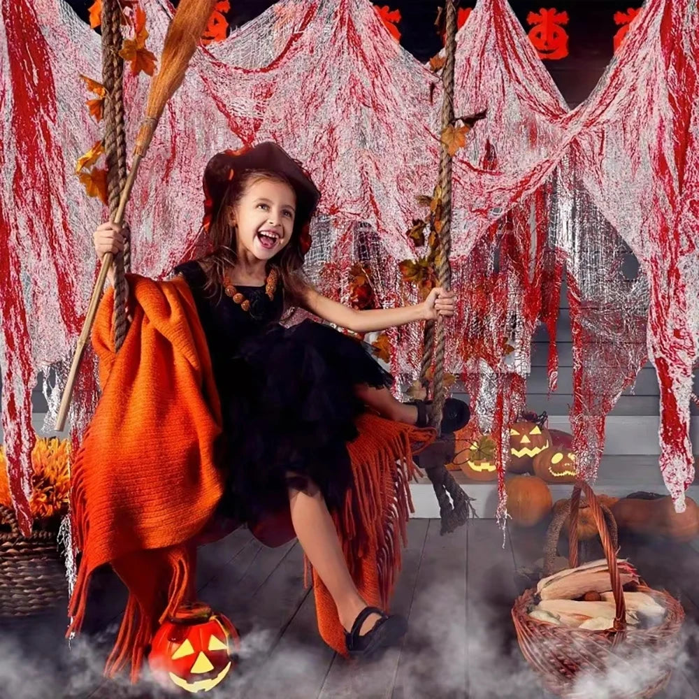 Bloody Gauze Halloween Haunted House Decor