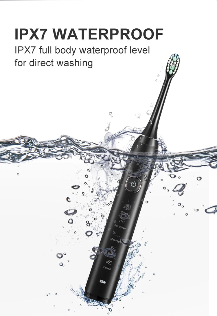 Sonic Electric Toothbrush Smart Ultrasonic Dental Teeth Whitening Rechargeable