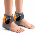Electric Foot Massager Heated Vibration Cordless Ankle Wrap Portable