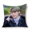 San Ateez Pillow Cover Bedroom Home Office Decorative Pillowcase Square Zipper Pillow Cases Satin Fabric Eco-Friendly WJY