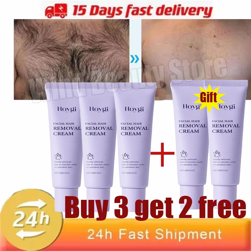 Painless Hair Removal Creams Fast Gentle Removal Skin Care Whitening Clear Lip Hair Underarm Depilation Cream Women Men Beauty