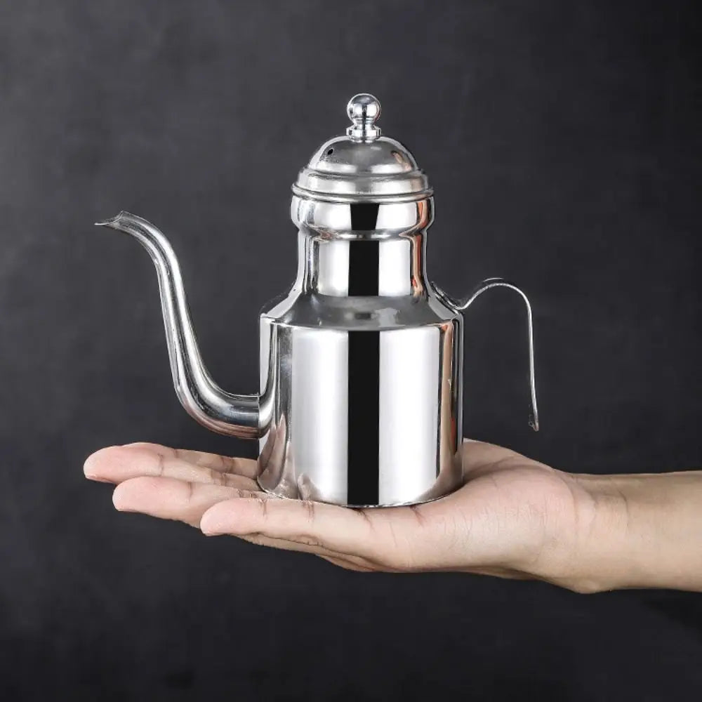 310/500ml Stainless Steel Oil Bottle Long Spout Rustproof Oil Pot Leak-proof Arabic Style Vinegar Dispenser Kitchen