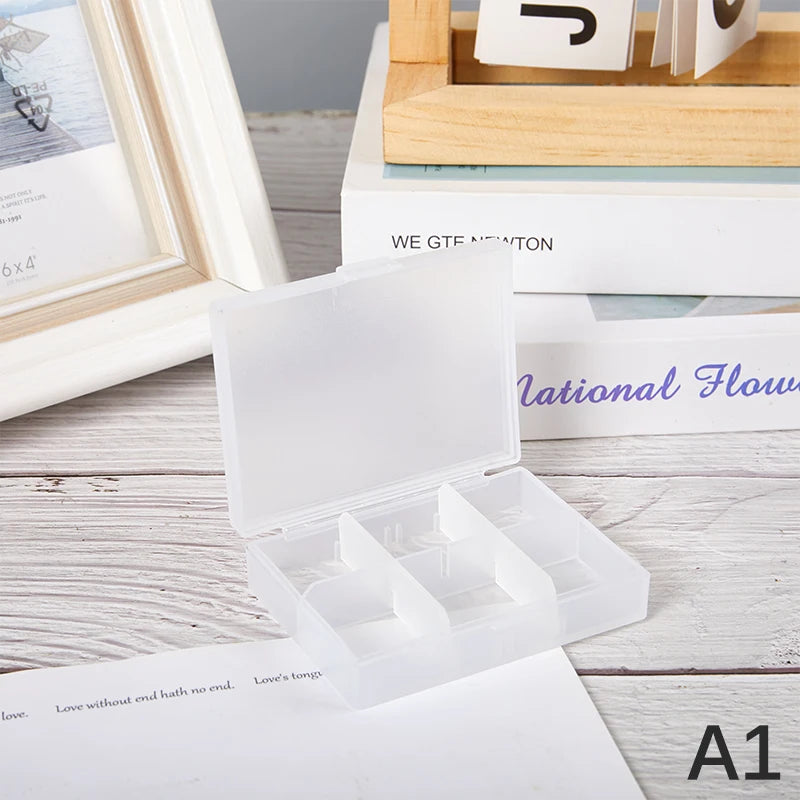 Frosted Flip Storage Box Photocards Small Card Storage Box Desk Organizer Box Classification Box Jewelry Storage Case Container