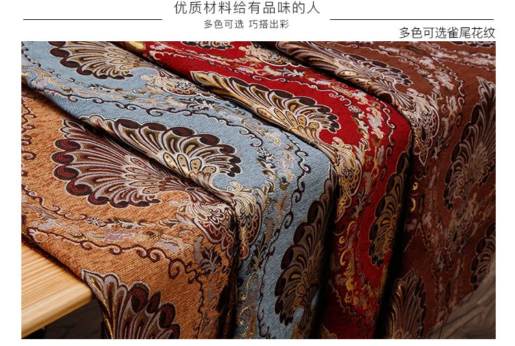 Jacquard Chenille Sofa Fabric European Style High Precision for Upholstery Home Decor Drapery Covers By Meters
