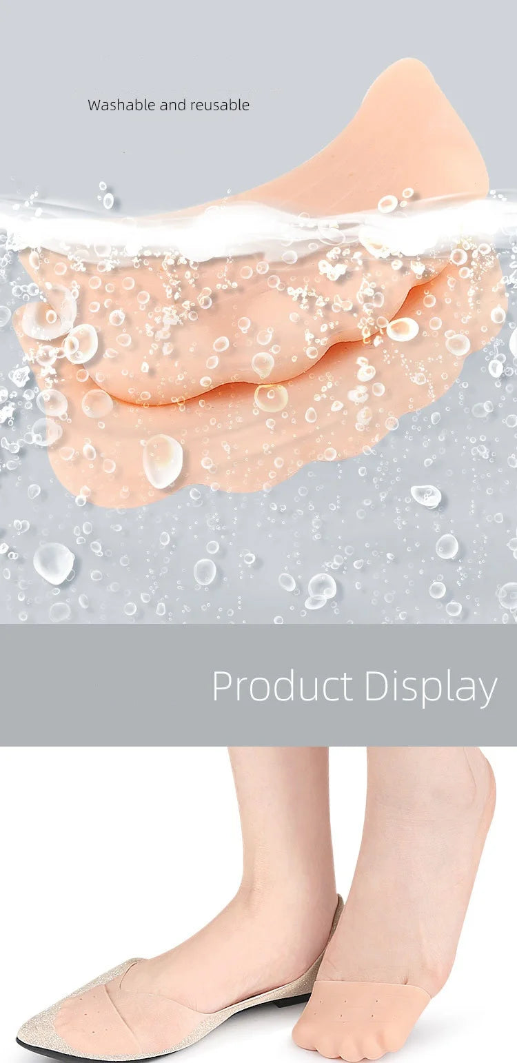 Toe toe guards, ballet shoes, toe sports anti-friction toe pads, soft high-elasticity toe forefoot half size pads
