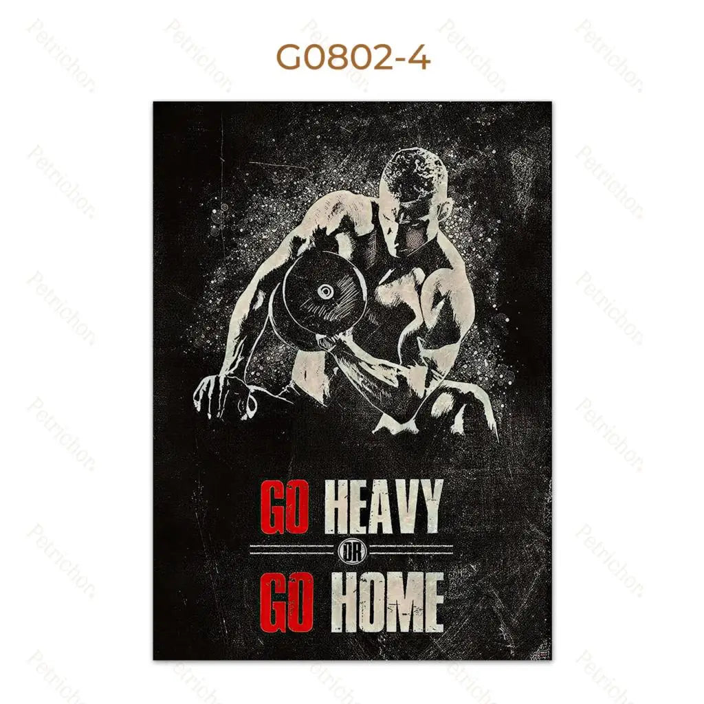Muscle Motivation Inspirational Quotes Bodybuilding Wall Art Canvas Painting Posters Picture For Gym Fitness Office Home Decor