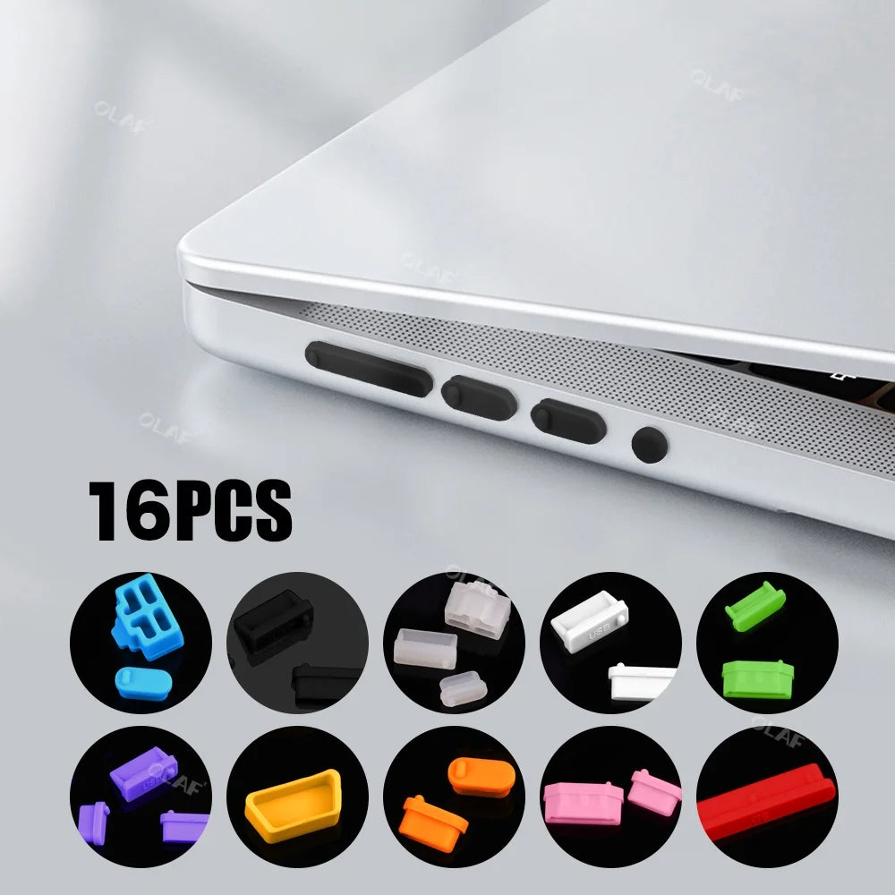 /set Universal Anti Dustproof Notebook Port Plug Silicone