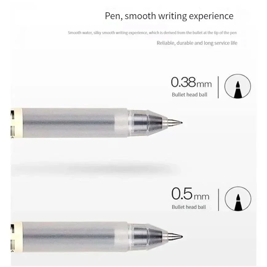 Japanese Gel Pen Set 0.38mm & 0.5mm