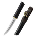 Small knife, Damascus grain solid wood handle fruit knife, 1pcs precision stainless steel easy to carry kitchen knife