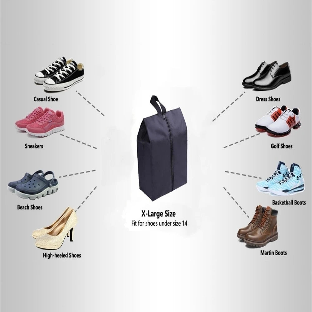 2 or 4 Pack Portable Nylon Waterproof Shoe Storage