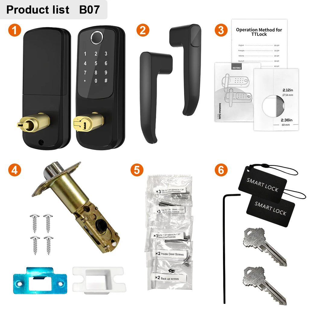 Wifi Smart Door Lock With APP/ Biometric Fingerprint /