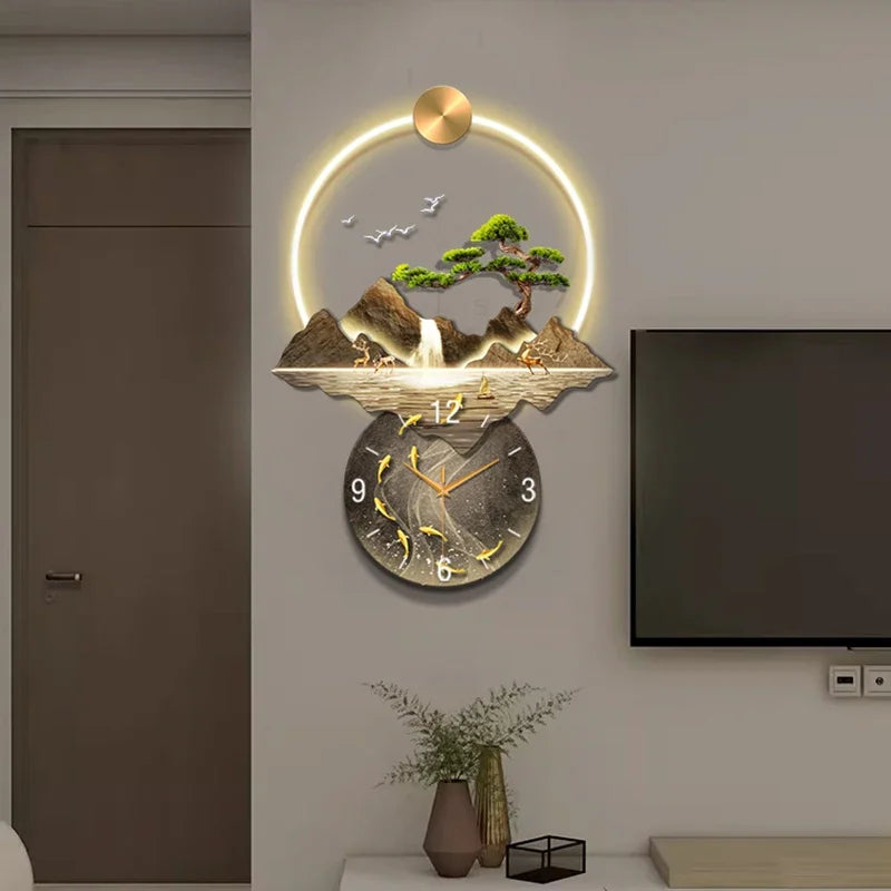Korean Aesthetic Wall Clock Mechanism Luxury Living Room Cute Korean Aesthetic Clock Wall Fashion Reloj Pared Room Decorations