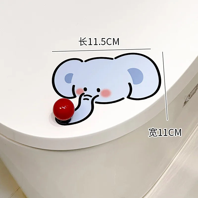 Portable Cartoon Toilet Lifter Tool No Touch Lid Handle Anti Dirty WC Accessories Bathroom Hygiene Helper No Punch Needed унитаз