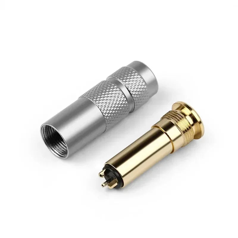 2.5 3.5 Female Jack Headphone Plug 1/8" 4 Pole Consumer Electronics Audio Connector For Soldering Earphone Cable Aluminum Alloy