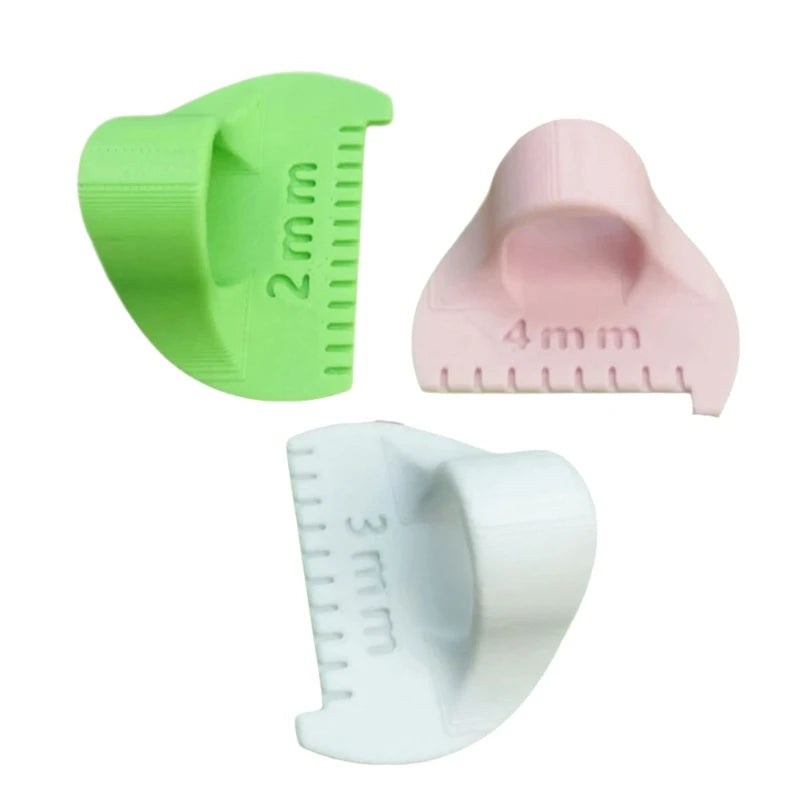 3Pcs Professional Quilting Ruler Set Sewing Templates Finger Patchwork Stitching Aid For Fabric Measurement Stitching