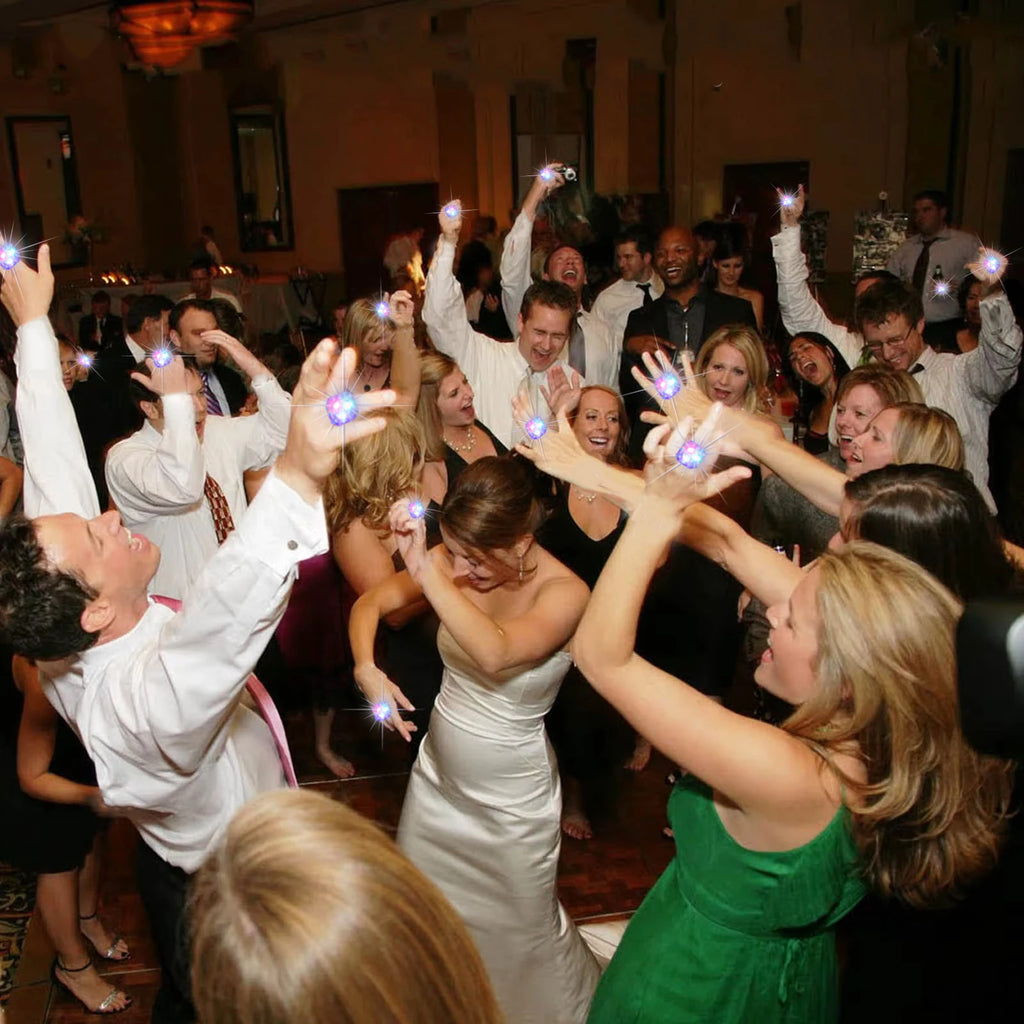 10-50 Pcs Flash Led Light up Rings Bachelorette Party Favors Gifts Diamond Rings Bridal Shower Birthday Weddings Party Favors