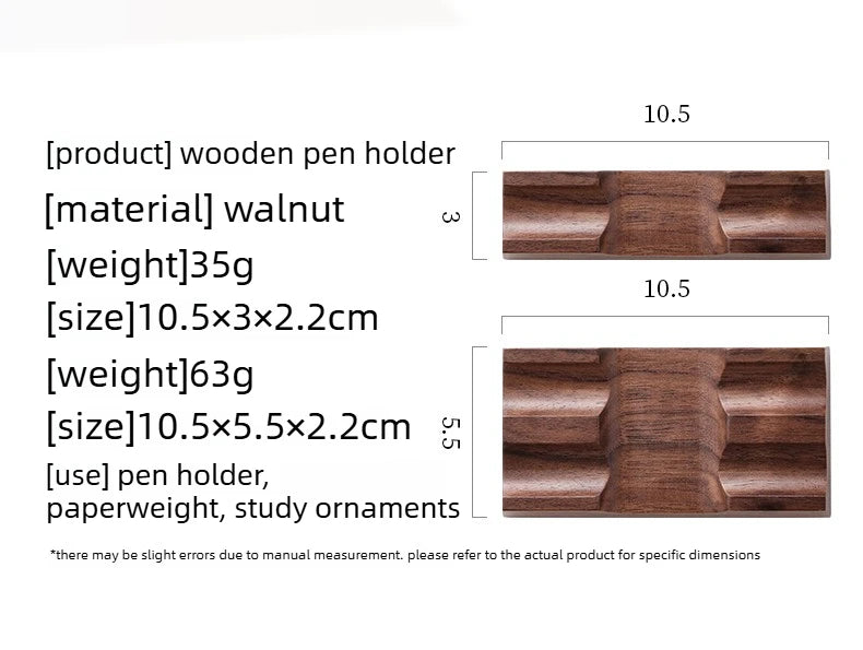 Walnut Wood Pen Holder Stand Desk Organizer Office Supply for Dip Pen Fountain Pen Rest Desk Accessories Office School Supplies