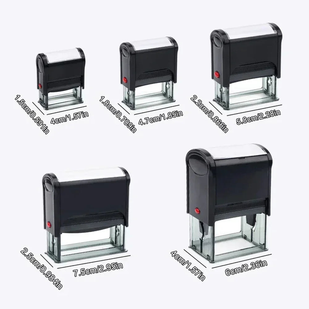 Custom Self-Inking Stamp Customized LOGO Self-Inking Business Address Wax Seal Name Letter Handicrafts Personalize Rubber Stamps