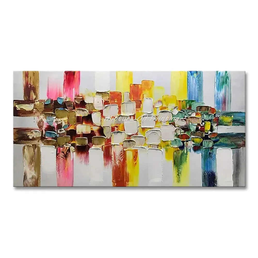 Classic Abstract Aesthetics Wall Art Block Texture HD Oil On Canvas Posters And Prints Home Bedroom Living Room Decoration Gifts