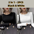 Autumn Office Lady Basic O-neck Slim T-shirt Women Solid