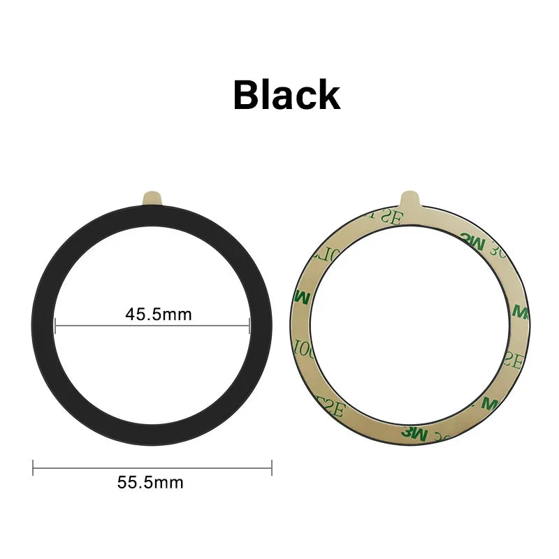 Colourful Silicone MagSafe Metal Ring Universal Sticker Support Wireless Charger Magnetic Patch Sheet for IPhone 12-17 Series