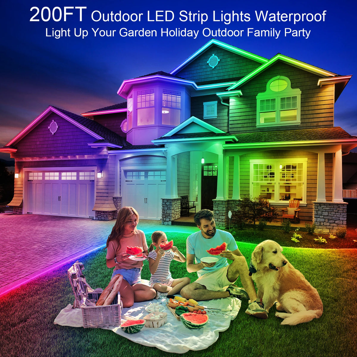 200ft Outdoor Waterproof LED Strip Lights