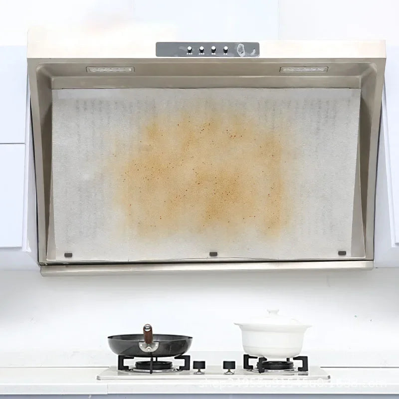 5/10M Disposable Hood Oil Filter Paper Non-woven Cooker Hood Extractor Fan Filter Kitchen Hood Grease Anti Oil Cotton