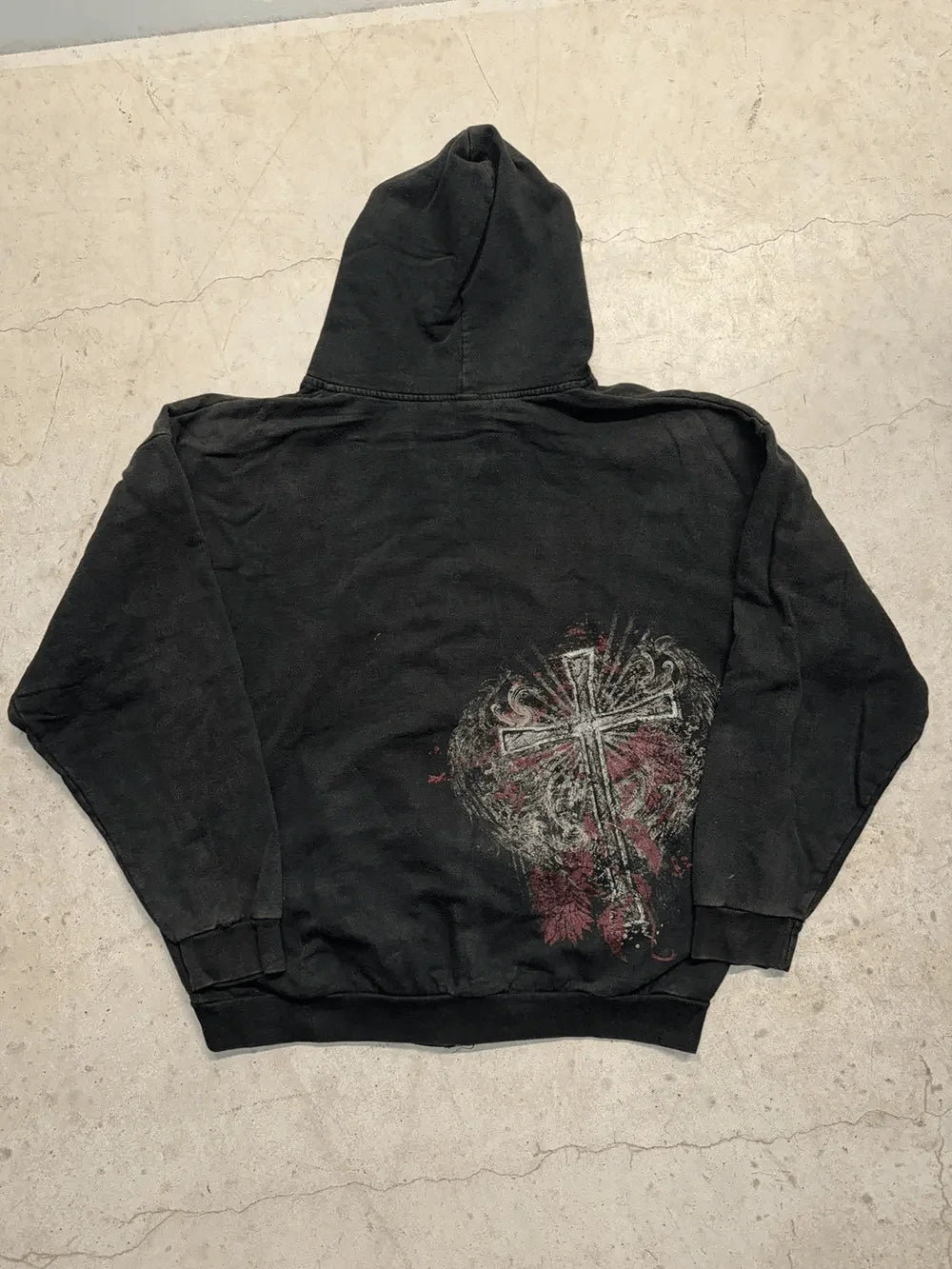 Mens Black Zip Hoodie Skull Print Dark Style Cotton Streetwear Jacket Casual Long Sleeve Pullover Hooded Sweatshirt Graphic