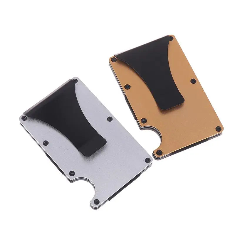 RFID Slim Minimalist Wallet For Men Women Credit Card Holder With Money Clip Thin Design For Pocket Camping Activities