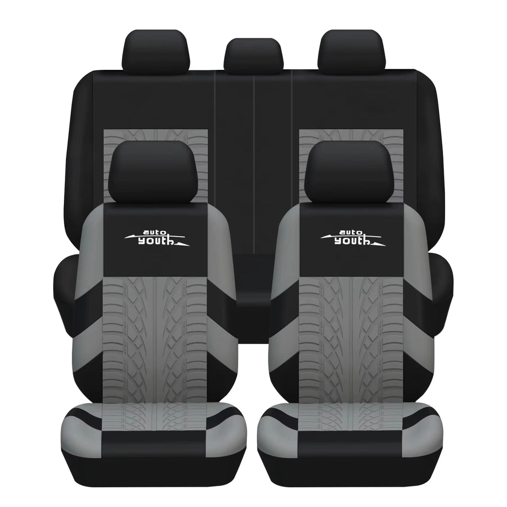 Embroidered Full Set Car Seat Covers