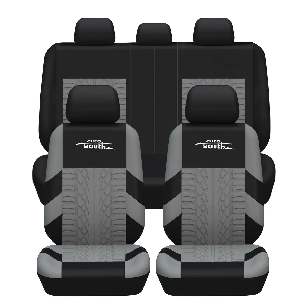 Embroidered Full Set Car Seat Covers