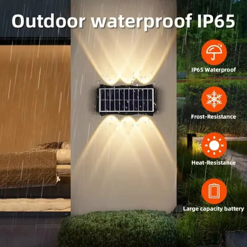 Solar Wall Lamp Outdoor Solar LED Light Waterproof Up