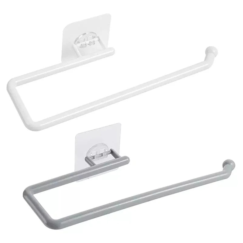 Kitchen Paper Roll Holder Cabinet Rag Hanging Holder Towel Hanger Toilet Paper Holders Rack Bar Shelf Tissue Holder