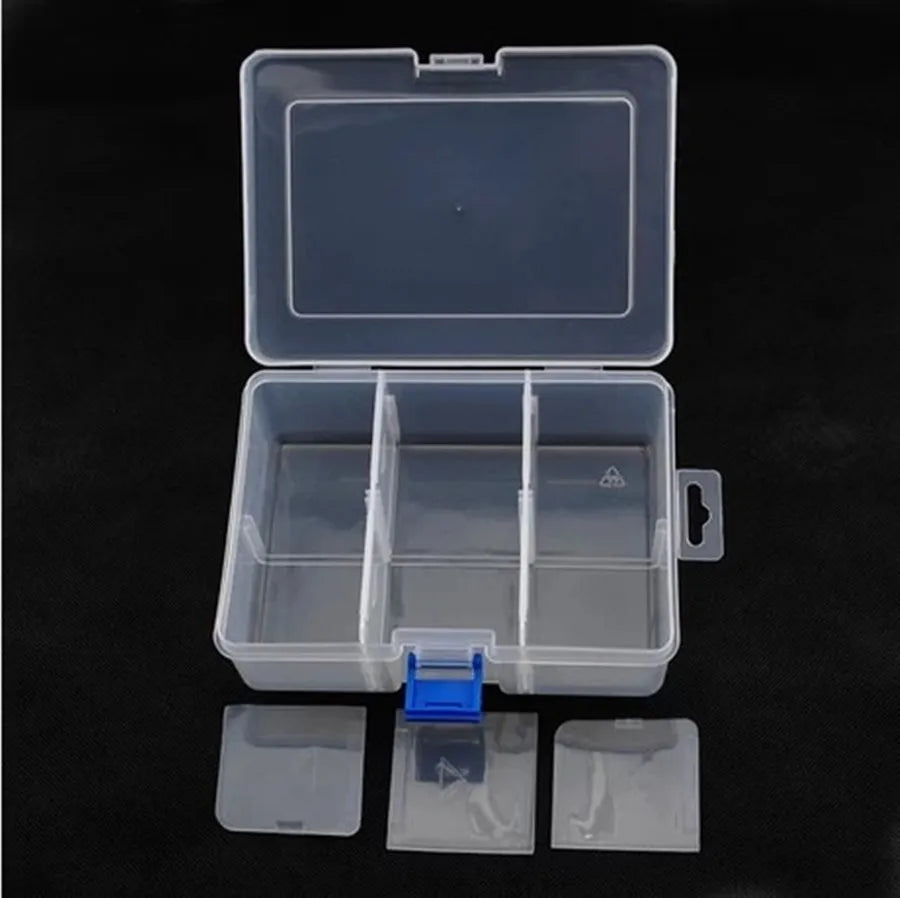 Multi Grids Plastic Detachable Storage Boxes Bins for Tools&Jewelry&Fishing Gear&Screw Desk Organizer cajas de madera