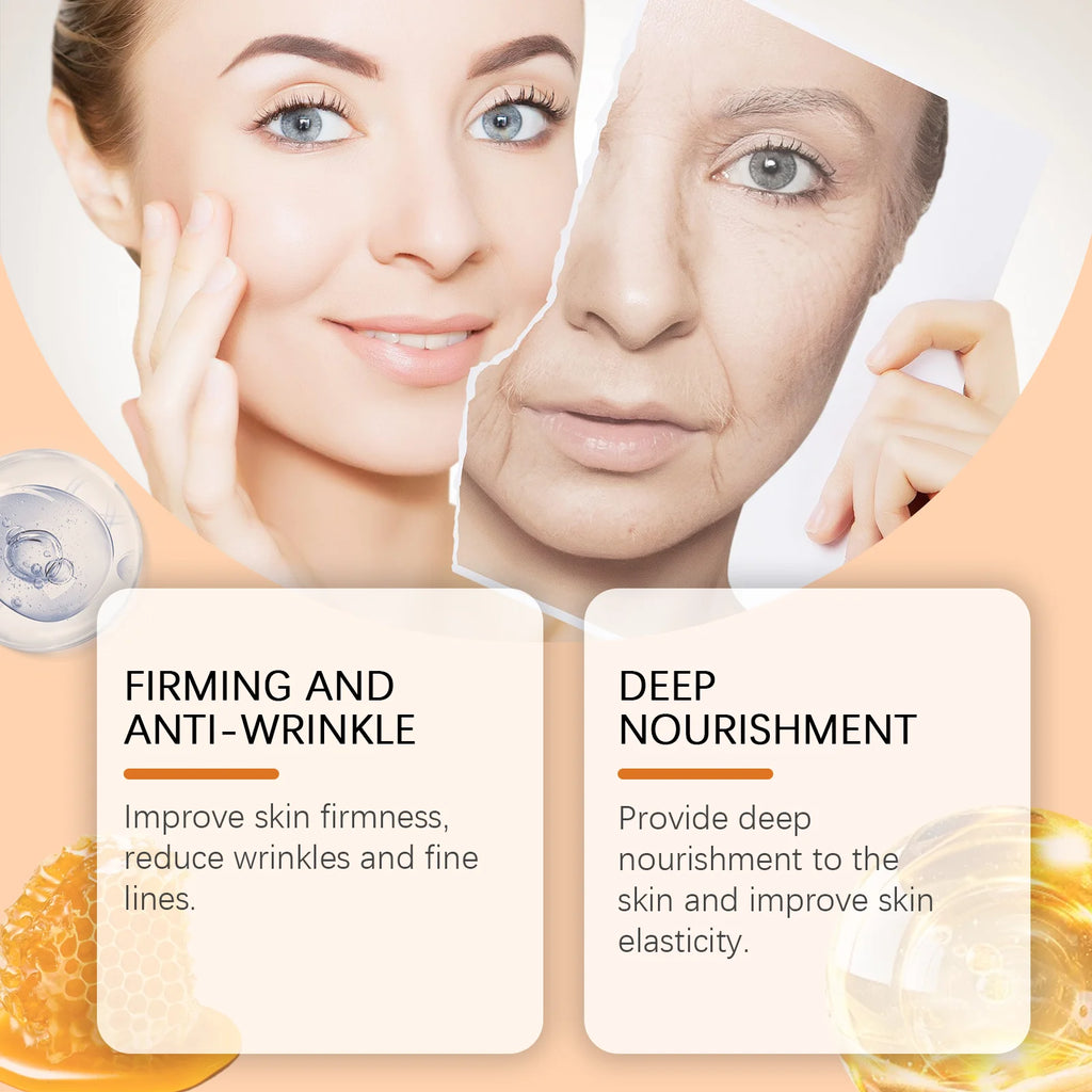 HOYGI Bee Venom Firming Cream Moisturizing Sagging Improvement Reduce Fine Lines Damaged Skin Repair Facial Skin Care Essence