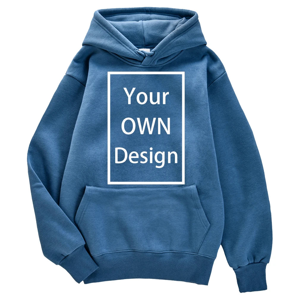 Your OWN Design Brand Logo/Picture Custom Men Women DIY Hoodies Sweatshirt Casual Hoody Clothing 14 Color Loose Fashion New 2023