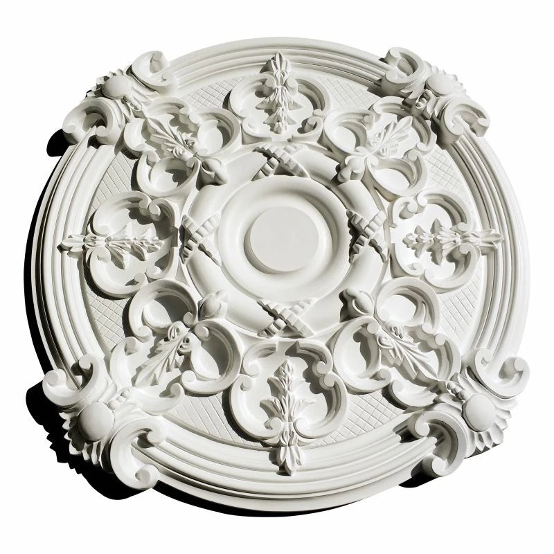 PU Decorative Ceiling Rose Chandelier Ceiling Plate Rosette Pendant Light Base Decor Panel Polyurethane Medallion