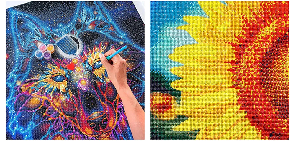 Fairy Dust AB Diy 5D Diamond Painting New Arrival 2024 Gold color Roses Full Mosaic Cross stitch Embroidery Flowers Home Decor