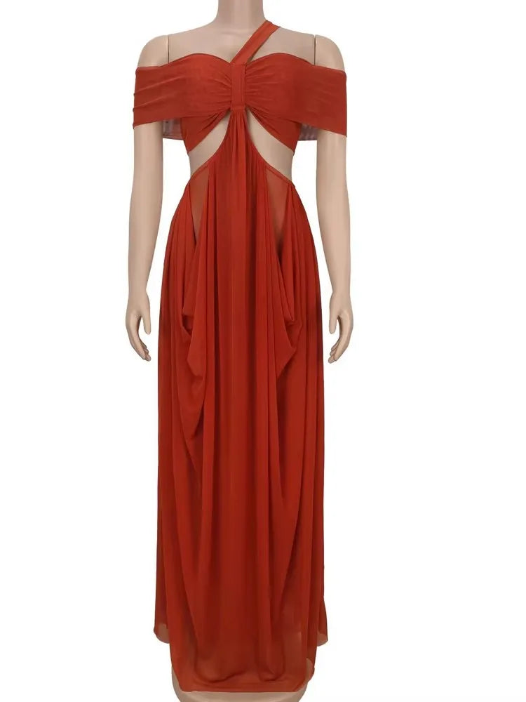 Beyprern Chic Women's Cut Out Layered Irregular Party Dresses