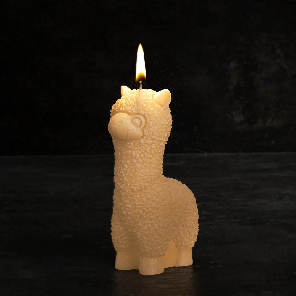 3D Alpacas Silicone Candle Mold DIY Cute Animal Scented Gypsum Soap Craft Gifts Making Resin Plaster Molds Home Decor Supplies
