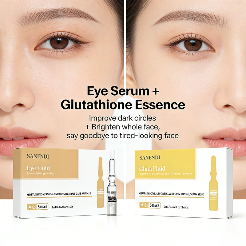 5Vials Peptide Salmon DNA ampoule Serum Moisturise AQUA Serum Face oil control Skin Care nourishing and moisturizing Essence