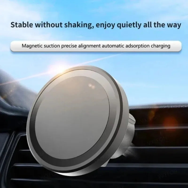 Car Magnetic Air Vent Phone Holder  Wireless Charger Stand For Magsafe iPhone 17 16 15 14 13 Pro Max Cell Fast Charging Station