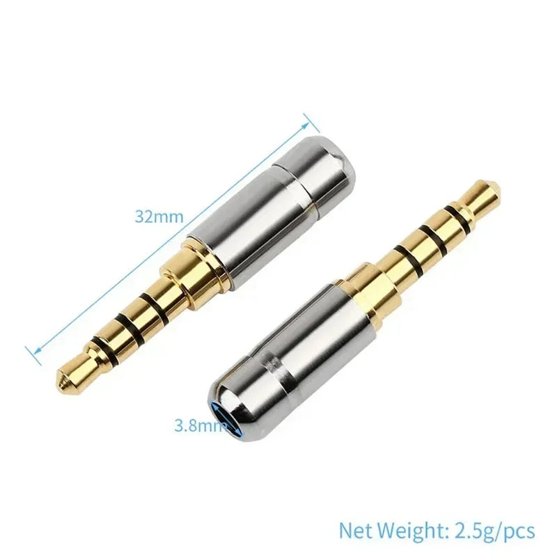 3.5mm Jack 2 3 4 Pole Earphone Plug Audio